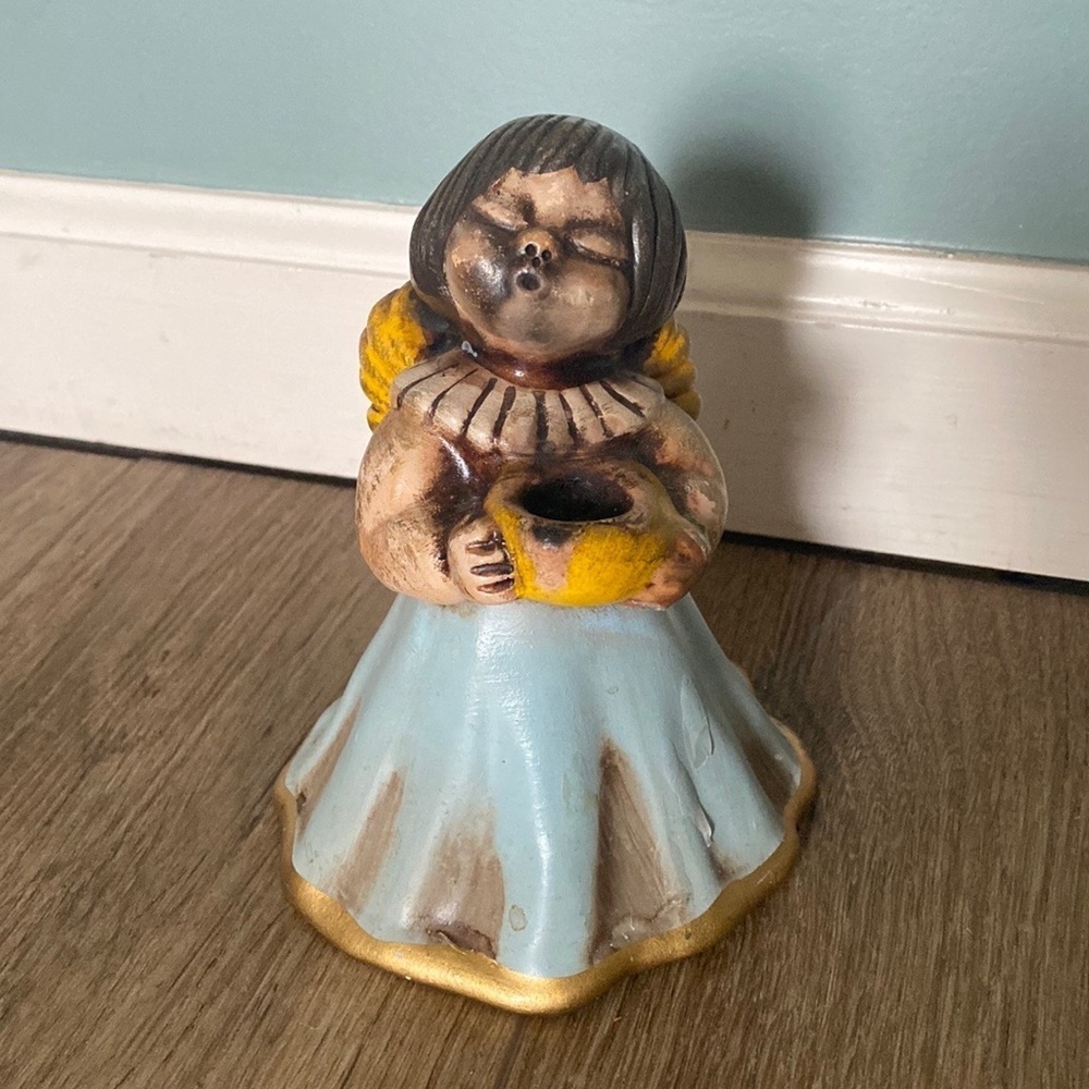 VTG Thun Bolzano Angel candle holder Christmas holiday retro antique classic